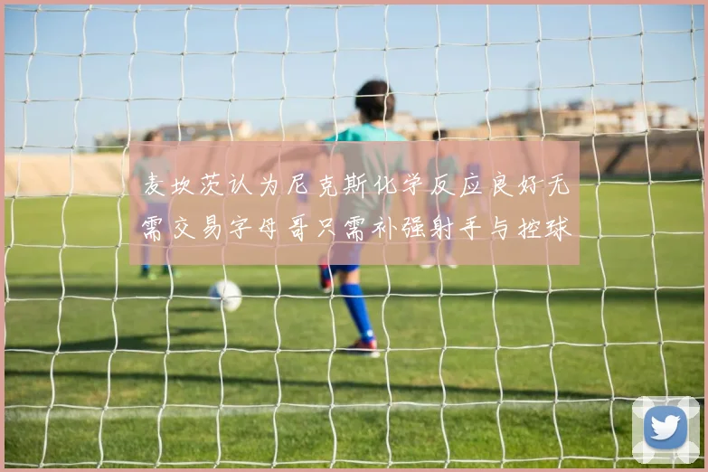 麦坎茨认为尼克斯化学反应良好无需交易字母哥只需补强射手与控球手